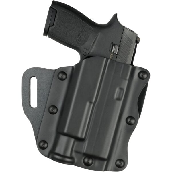 Model 557 Open-Top Belt Slide Concealment Holster for Glock 17 w/ Light