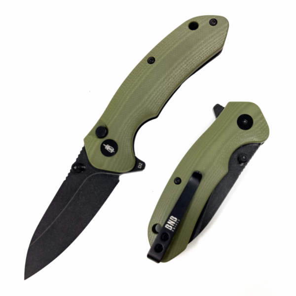 Button Lock Raven Knife (OD Green)