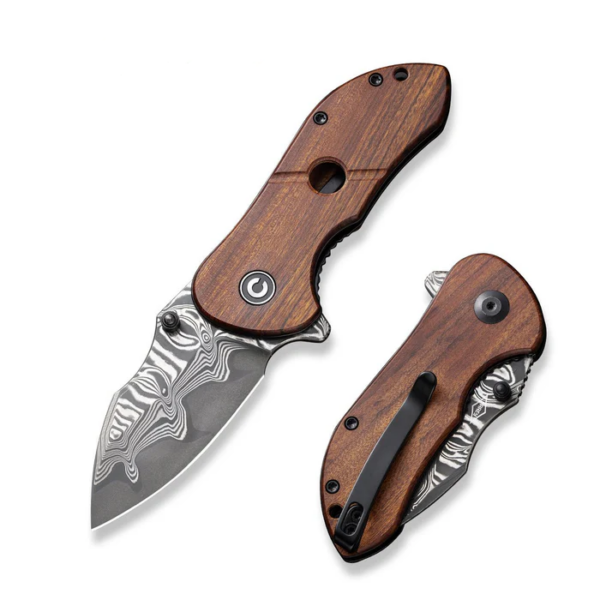 CIVIVI Gordo Flipper Knife Wood Handle