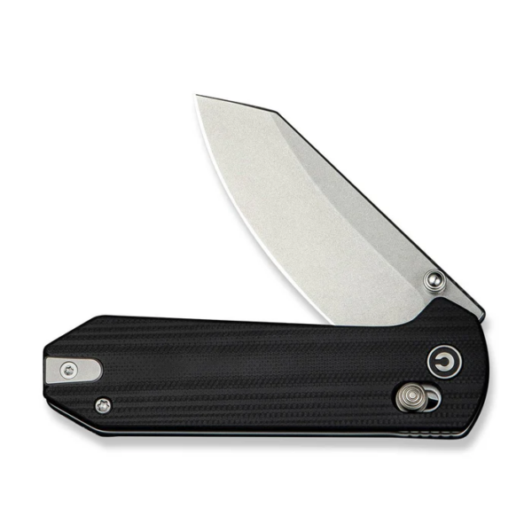 CIVIVI Yonder Thumb Stud & Crossbar Lock Knife Black G10 Handle