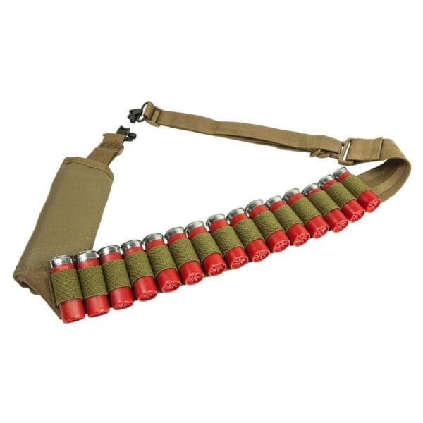 Shotgun Bandolier Sling w/Sling Swivel Hardware