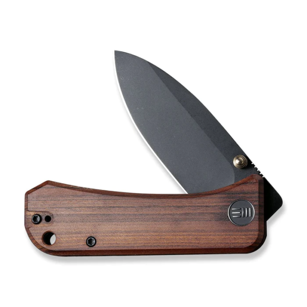 WEKNIFE Banter Thumb Stud Knife Wood Handle (2.9"" CPM S35VN Blade) 2004K