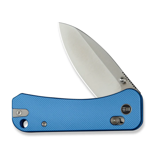 WEKNIFE Banter 2 Thumb Stud & Crossbar Lock Knife Blue Aluminum Handle