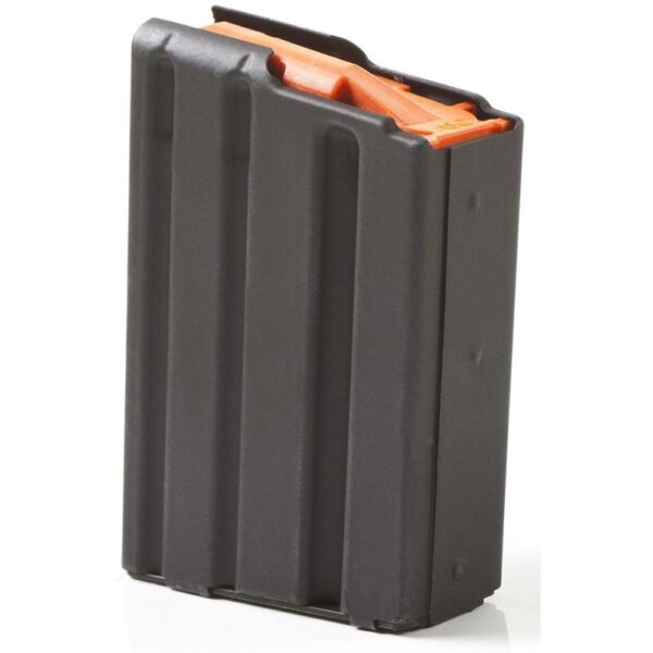 ASC AR Family Rifle Magazine Orange Follower .223 Remington Black Aluminum 10/rd