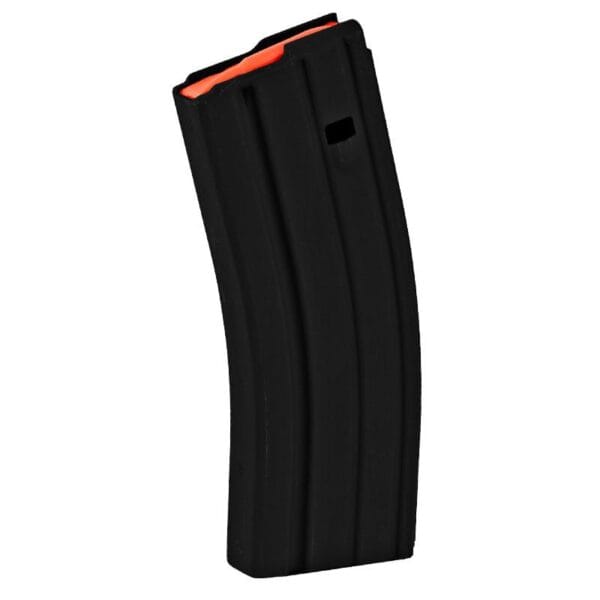 ASC AR Family Rifle Magazine Orange Follower .223 Remington Black Aluminum 30/rd