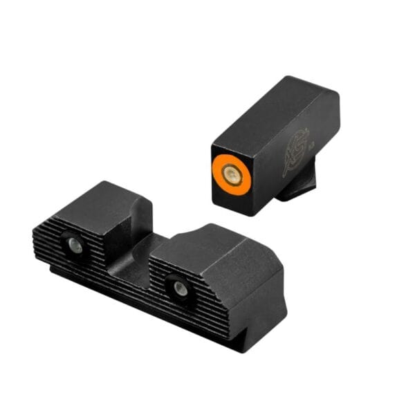 XS Sight Systems R3D 2.0 Night Sights for Glock 42/43/43x/48 Orange Front with Black Rear