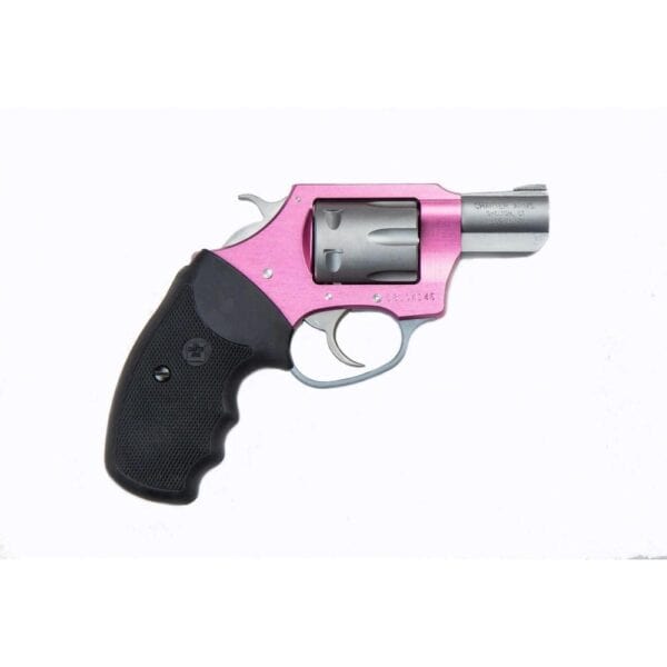 Charter Arms Pink Lady Handgun .22 LR 8rd Capacity 2" Barrel Pink with Full Size Black Grip