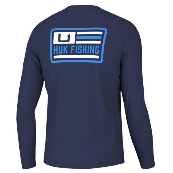 Huk Farm Pursuit Long Sleeve Shirt Naval Academy S