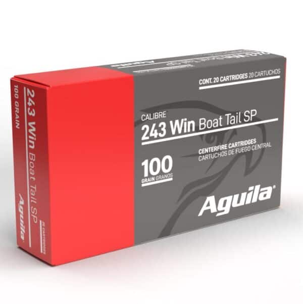 Aguila Rifle Ammunition 243 Win 60gr SP 2960 fps 20/ct