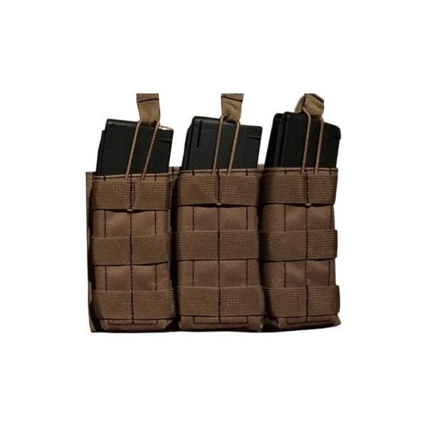 Advance Warrior Solutions Open Top Triple Mag Pouch Tan