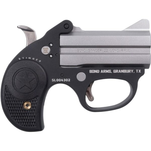 Bond Arms Stinger Handgun .22 LR 2rd Capacity 2.5" Barrel Grey with Black Grips