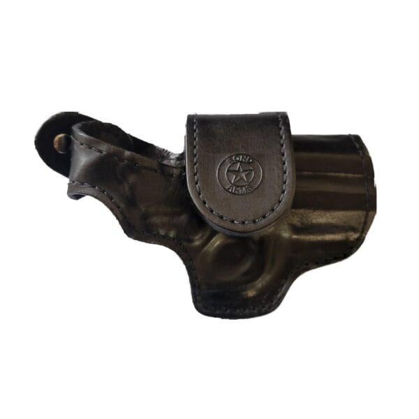 Bond Arms Leather Driving Holster RH 3.5" Barrel Black with Black Stitching