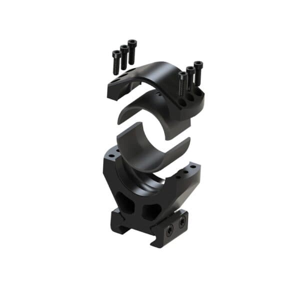 Burris Steel XTR Signature Scope Ring Set with Pos-Align Offset Inserts 1" 1.25" Height - Matte