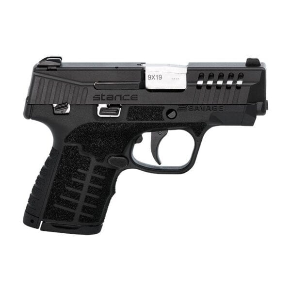 Savage Stance Black Manual Safety Handgun 9mm Luger 7 & 8/rd Magazines 3.2" Barrel Black