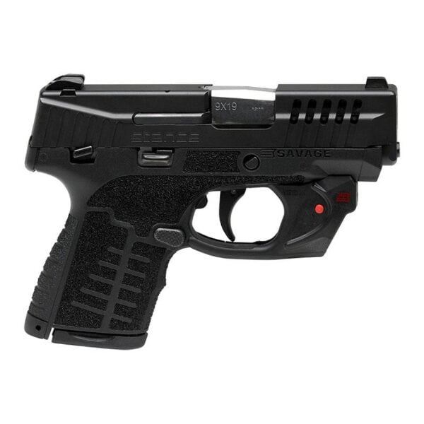 Savage Arms Stance Black Manual Safety Laser Handgun 9mm Luger 7 & 8rd Magazines 3.2" Barrel Black