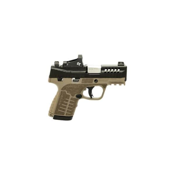 Savage Stance XR MC9MS Handgun 9mm Luger 10(1)&13(1)rd Magazines 3.2" Barrel FDE Manual Safety w/CTS-500 Red Dot