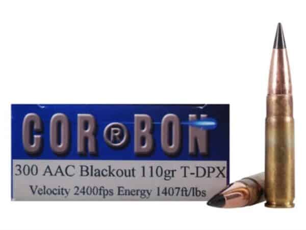 Cor-Bon DPX Hunter Rifle Ammunition .300 AAC 110 gr TDPX 2400 fps - 20/box