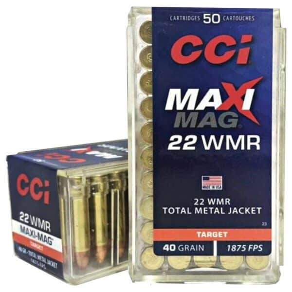 CCI  Maxi-Mag Rimfire Ammunition .22 WMR 40 gr. TMJ 1875 fps 50/ct