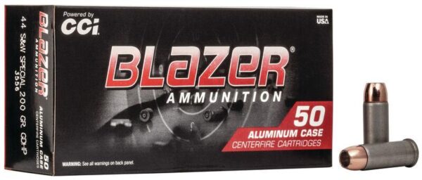 CCI Blazer Aluminum Handgun Ammunition .44 Spl 200 gr HP 920 fps 50/ct