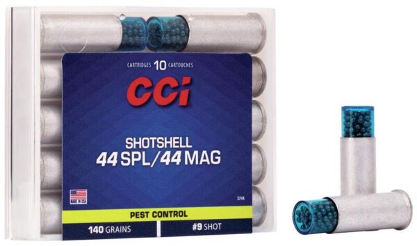 CCI Pest Control Handgun Shotshells .44 SPL/.44 Mag 140 gr #9 shot 1000 fps 10/ct