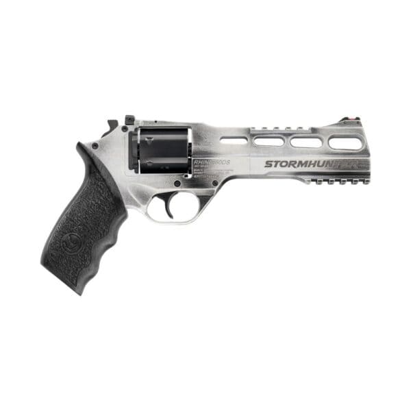 Chiappa Rhino Revolver 60DS Stormhunter Handgun .357 Mag 6rd Capacity 6" Barrel White Silver with Black Grip