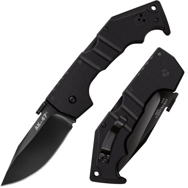 Cold Steel AK-47 Lockback Knife Black G-10 - 3-1/2" Blade Black