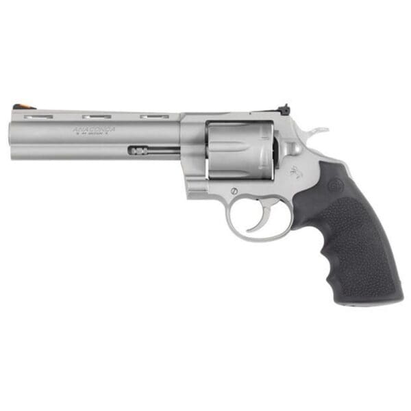 Colt Anaconda Handgun .44 Rem Mag 6rd Capacity 6" Barrel Matte Stainless Frame Hogue Rubber Grips