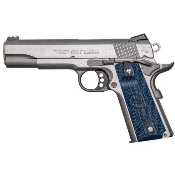 Colt Government Competition Handgun .45 Auto 7rd Magazine 5" Barrel Stainless Finish Fiber Sight