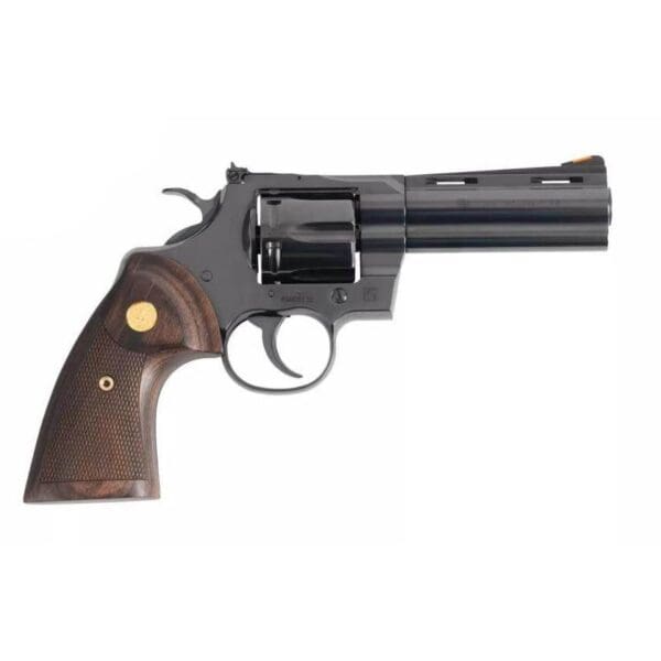 Colt Python 4.25" Blued .Handgun 357 Mag 6rd Capacity 4.25" Barrel Walnut Target Grips