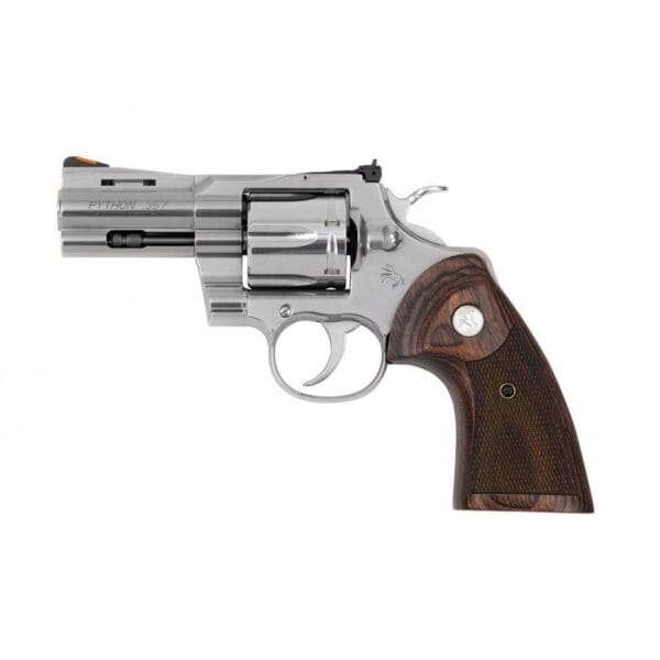 Colt Python Handgun .357 Mag 6rd Capacity 3" Barrel Stainless Finish Wood Grips