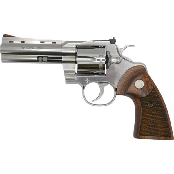 Colt Python Handgun .357 Mag 6rd Capacity 4.25" Barrel Stainless Finish Wood Grips