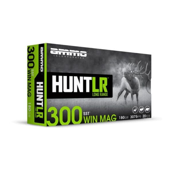 Ammo Inc. Hunt LR Rifle Ammunition .300 Win Mag 180gr PT 3075 fps 20/ct