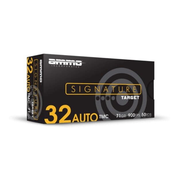 Ammo Inc Signature Handgun Ammunition .32 Auto 71gr TMC 900 fps 50/ct