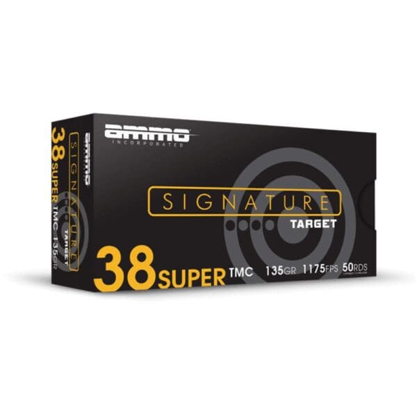 Ammo Inc Signature Handgun Ammunition .38 Super 135gr TMC 1175 fps 50/ct