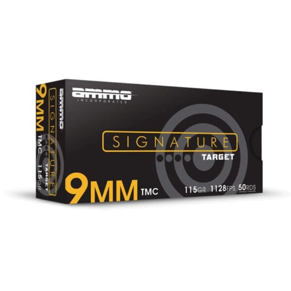 Ammo Inc Signature Handgun Ammunition 9mm Luger 115gr TMJ 1180 fps 50/ct