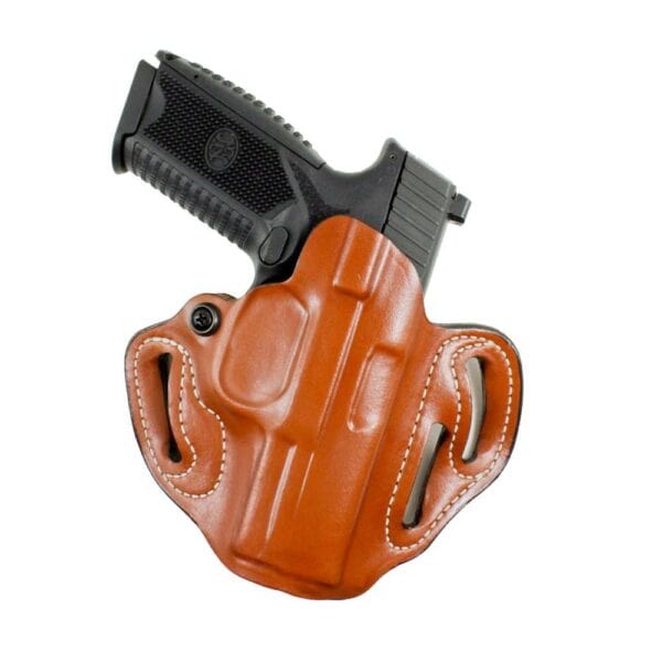 DeSantis #002 Speed Scabbard Holster for Colt 1911 4-4.25" Tan RH