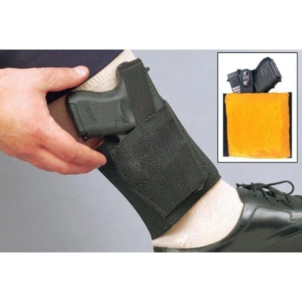 DeSantis Apache Ankle Rig Holster for Most Medium Autos Black RH