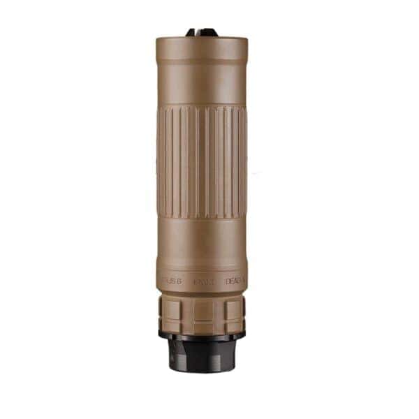 Dead Air Lazarus 6 Xeno 3 Prong Suppressor 6mm 1/2-28 Thread FDE