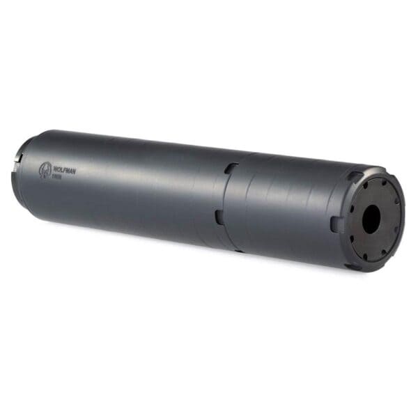 Dead Air Wolfman Modular Direct Thread Pistol Suppressor 9mm Luger Stainless Steel Black Finish 1/2-28