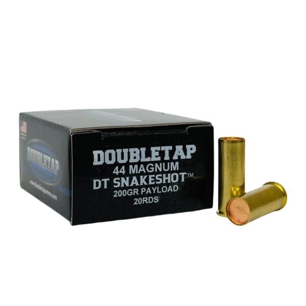 Double Tap DT Snake Shot Handgun Ammunition .44 Mag 200gr #9 Shot 1000 fps 20/ct