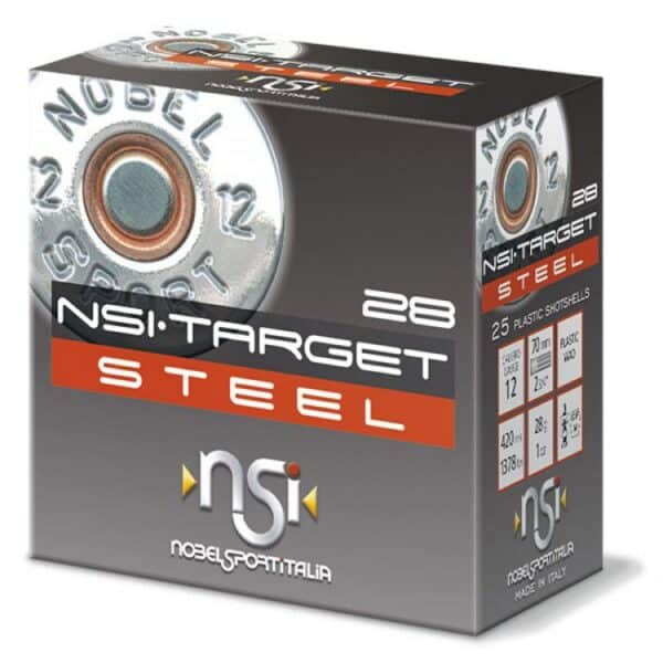 Nobel Target Steel Shotshells 12 ga 2-3/4" 1oz 1378 fps #6 25/ct