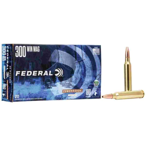 Federal Copper Power-Shok Rifle Ammunition .300 Win Mag 180gr CHP 20/ct