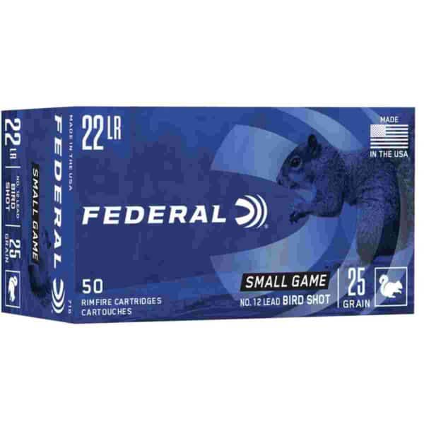 Federal Game-Shok Rimfire Ammunition .22 LR 25 gr #12 Bird Shot 50/box