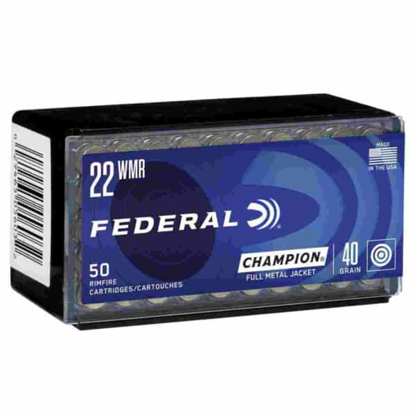 Federal Champion Rimfire Ammunition .22 WMR 40 gr FMJ 50/ct