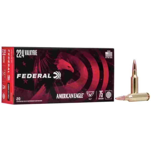 American Eagle Rifle Ammunition .224 Valkyrie 75gr 3000 fps TMJ 20/ct