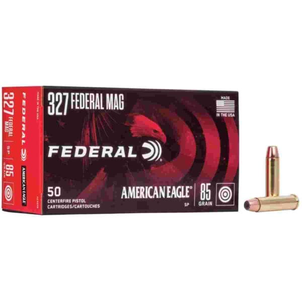 American Eagle Handgun Ammunition .327 Mag 85 gr SP 1400 fps 50/box