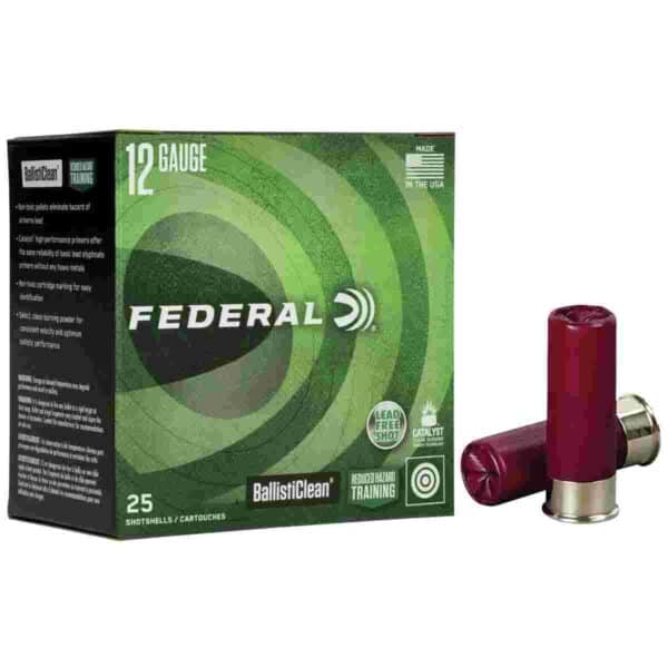 Federal BallistiClean Shotshells 12ga 2-3/4" 9 plts #00 1600 fps 25/ct