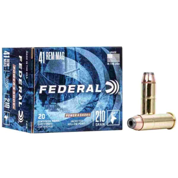 Federal Power-Shok Handgun Ammunition .41 Mag 210 gr JHP 1230 fps 20/box