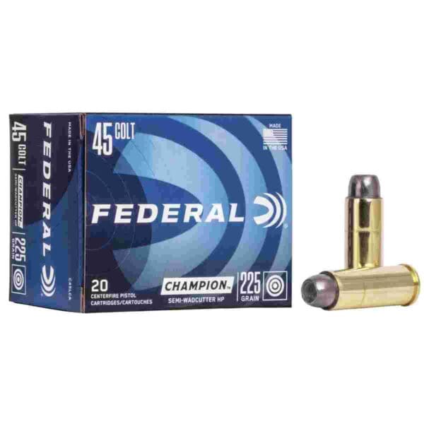 Federal Champion Handgun Ammunition .45 Colt 225 gr HP 830 fps 20/box