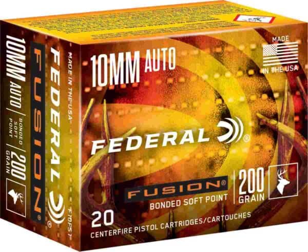 Federal Fusion Handgun Ammunition 10mm Auto 200 gr SP 20/ct